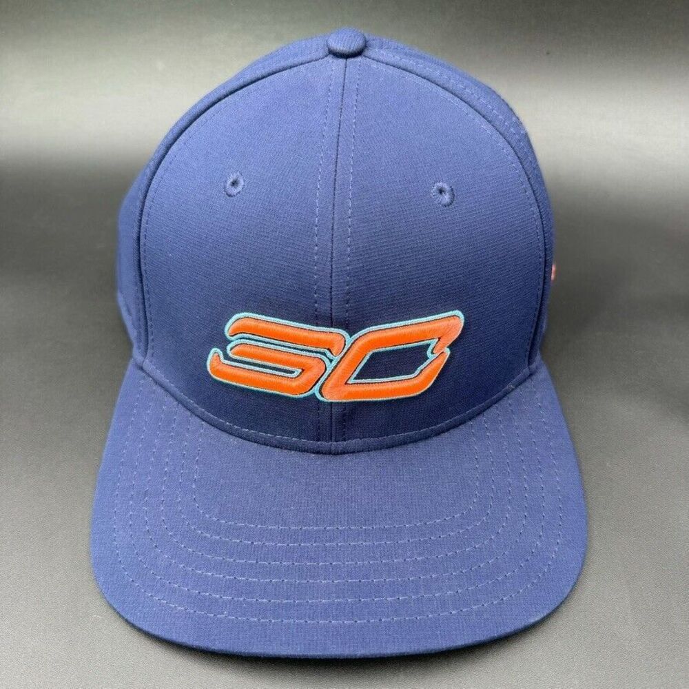 Stephen Curry Under Armour Snapback Script Logo Embroidered OSFA Blue Steph GSW - Picture 3 of 11
